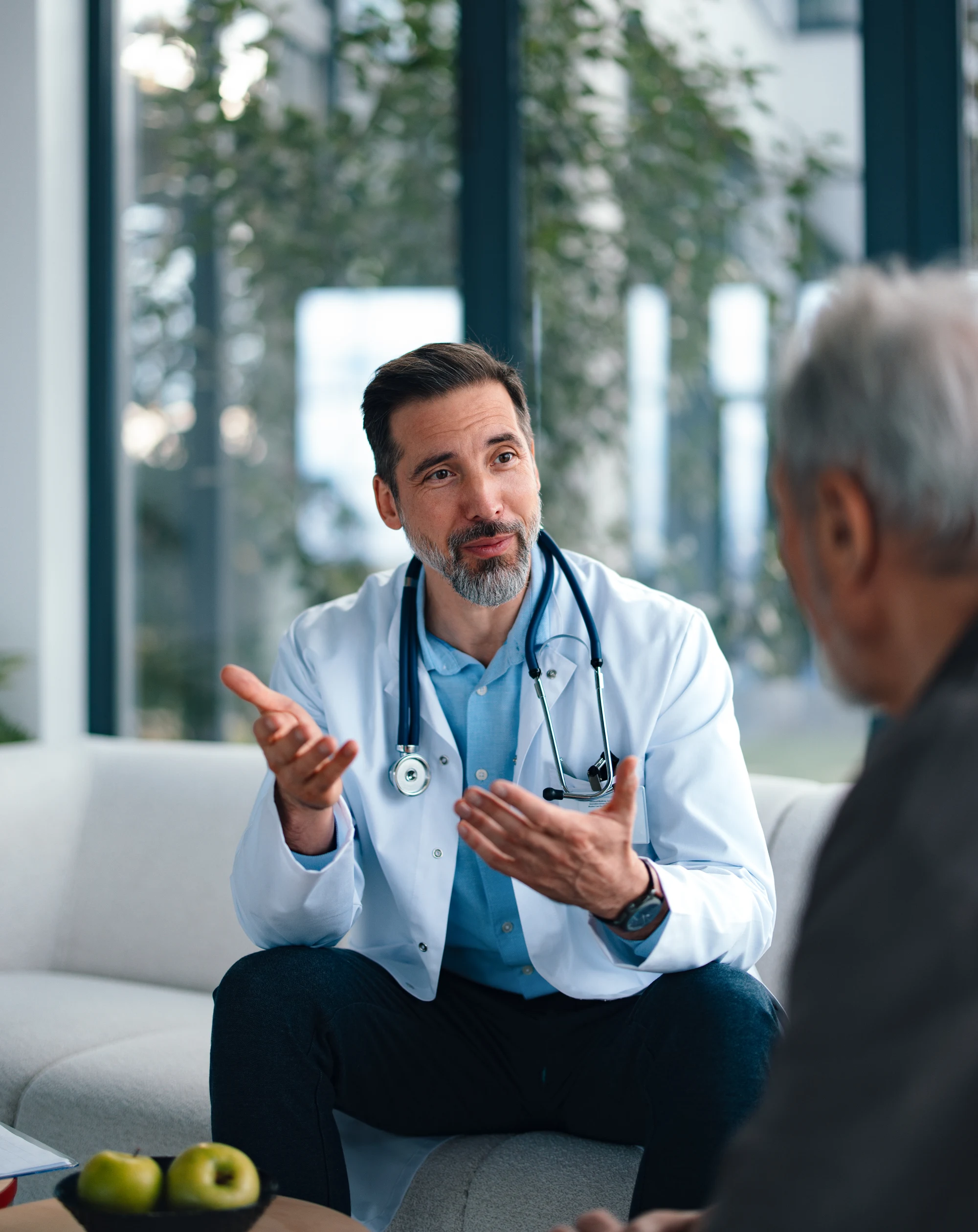 Medical consultation in progress